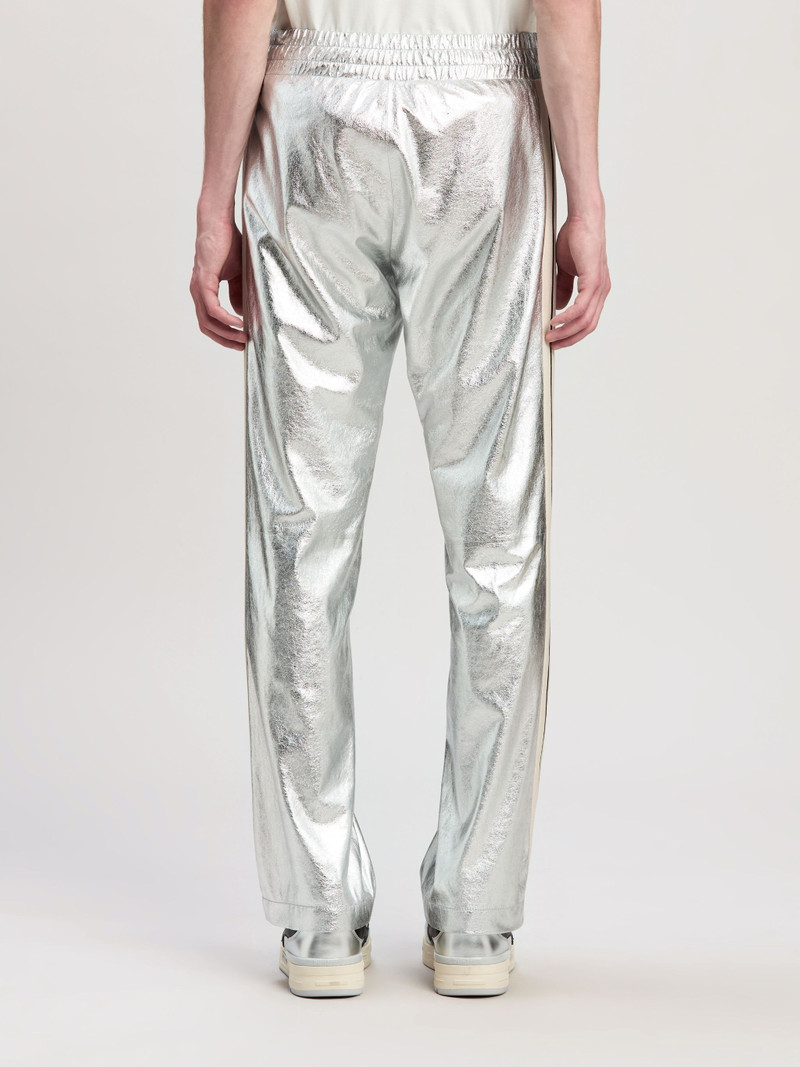 LAMINATED LEATHER TRACK PANTS 5
