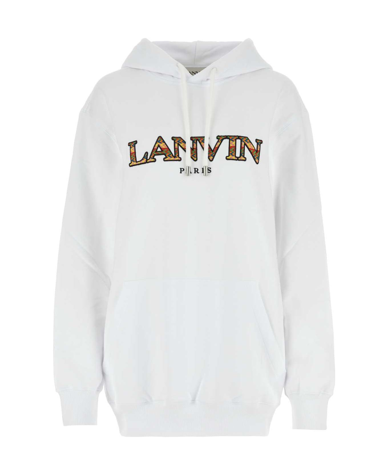 White Cotton Sweatshirt - 1