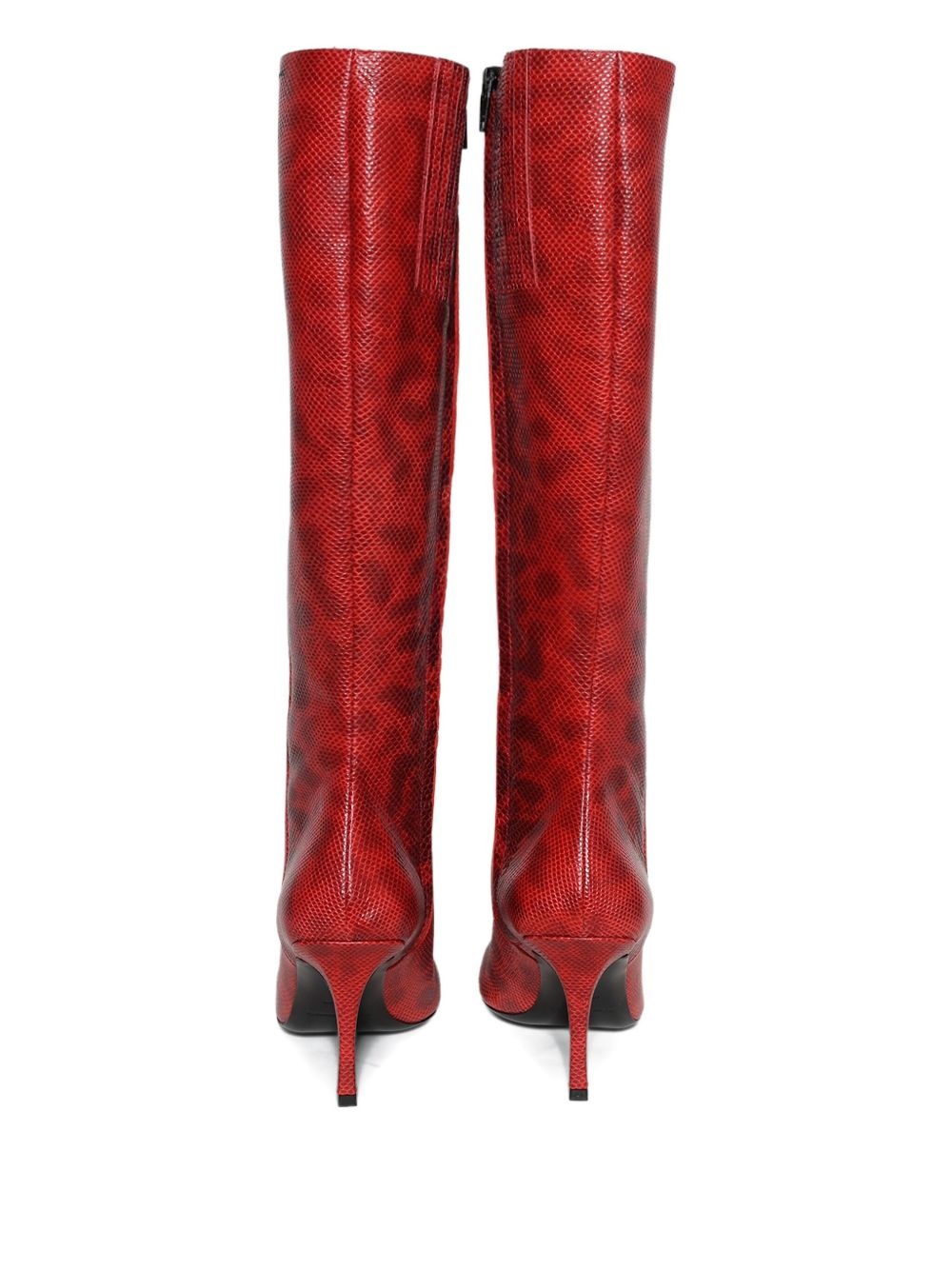 Vivica snakeskin-effect high boots - 3