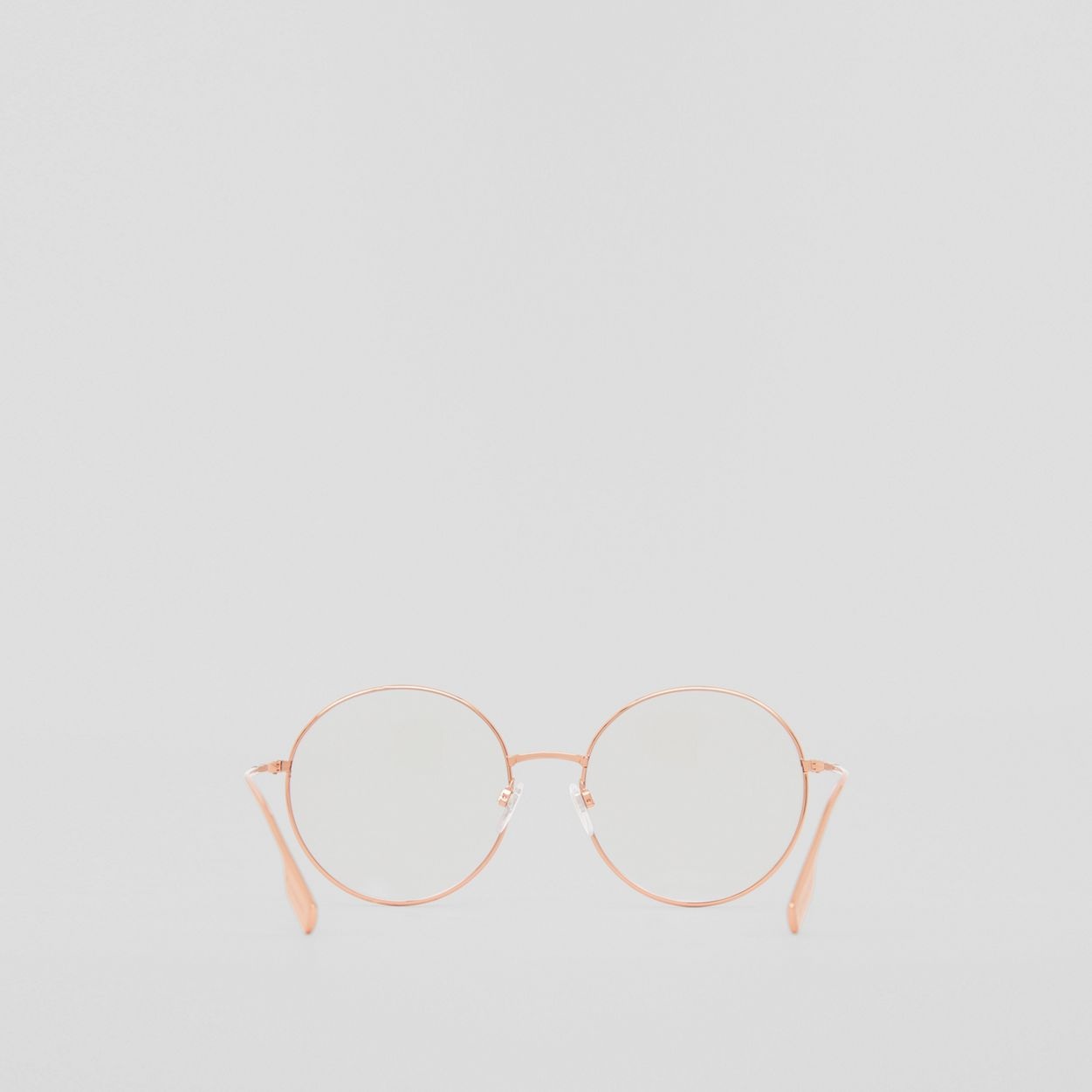 Icon Stripe Detail Round Frame Blue Light Glasses - 7