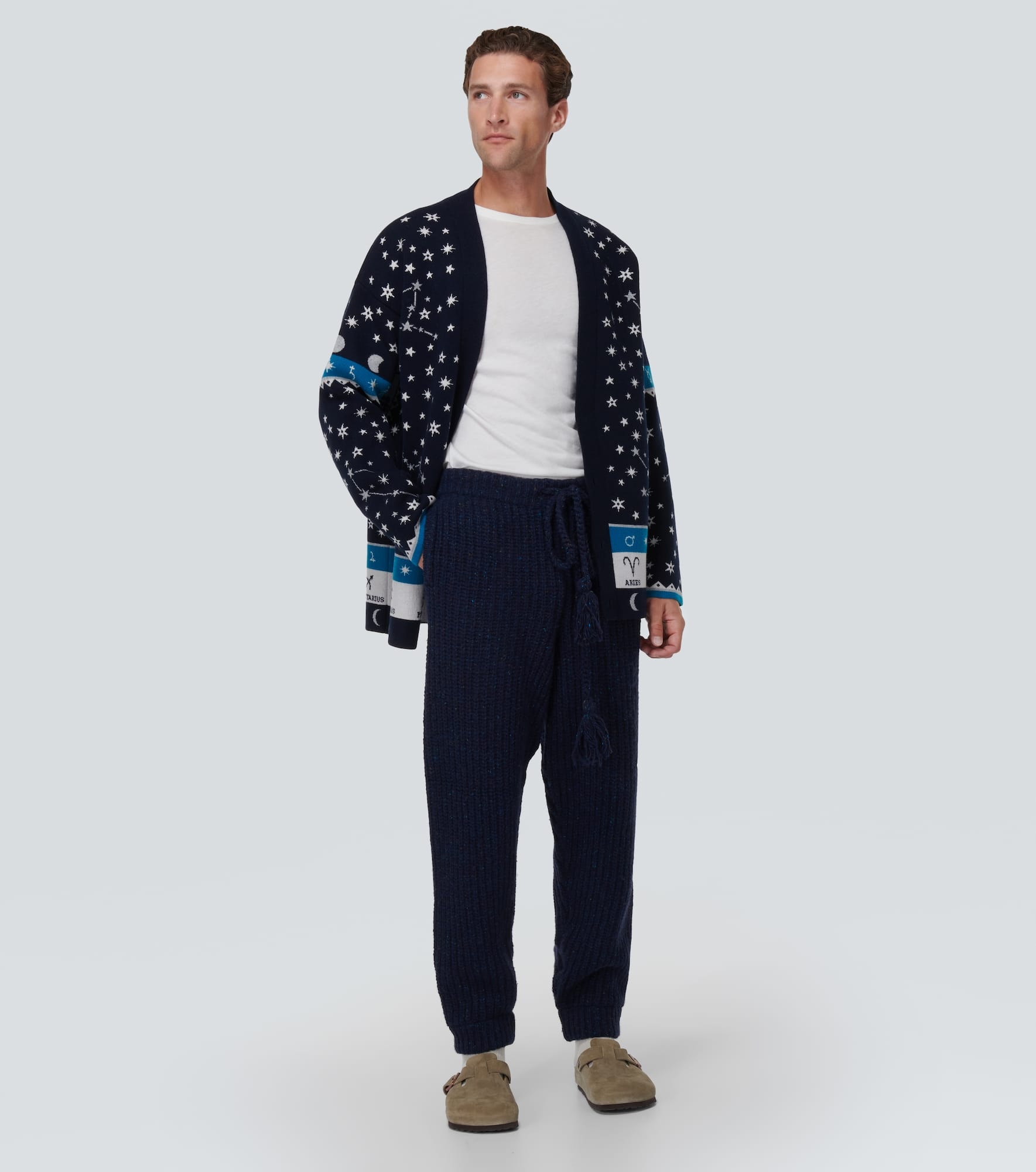 Wind Rose ribbed-knit sweatpants - 2