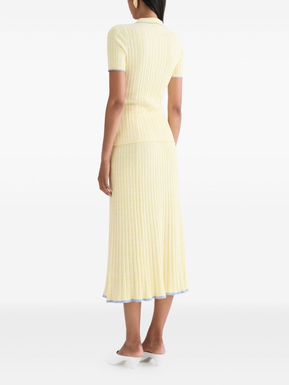 knitted polo top - 4