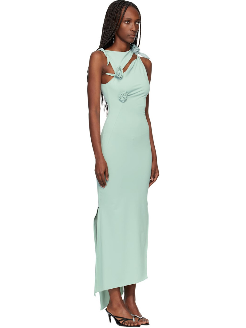 Green Flower Midi Dress 2