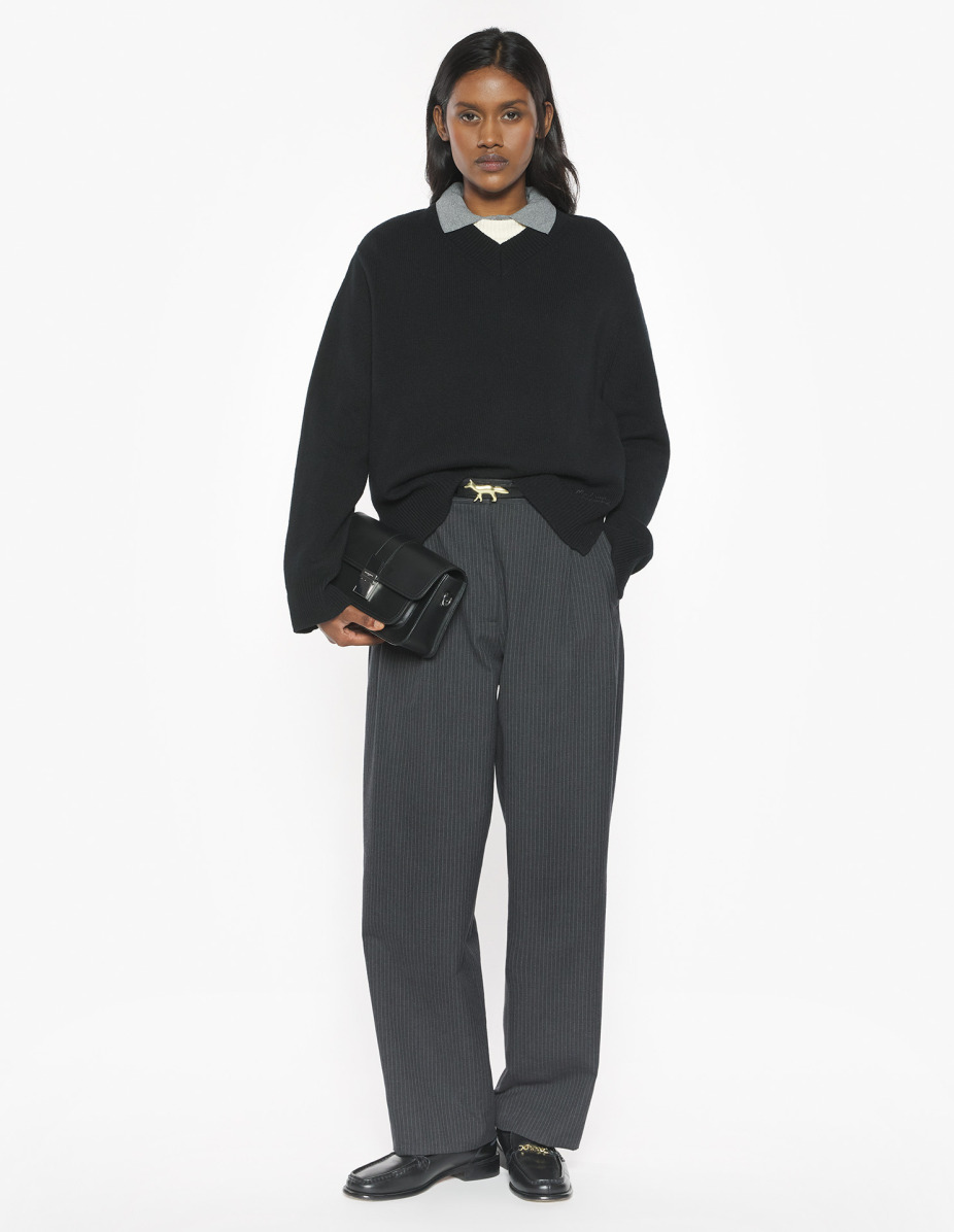 MERINO WOOL COMFORT V-NECK JUMPER - 2