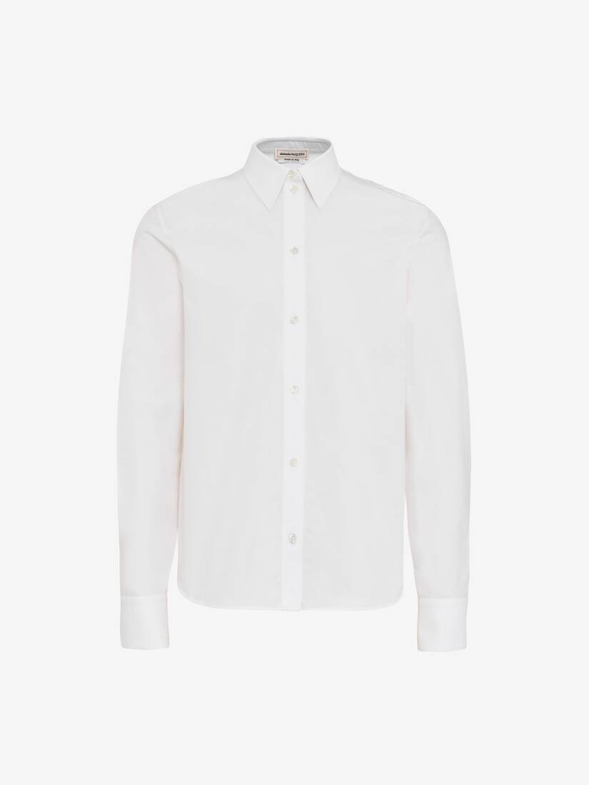 Women's Classic Men's Shirt in Optic White - 1