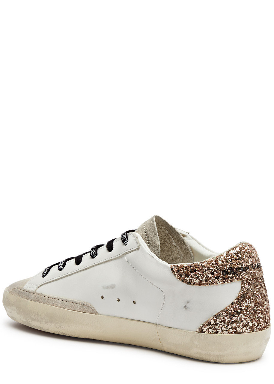 Superstar glittered leather sneakers - 2