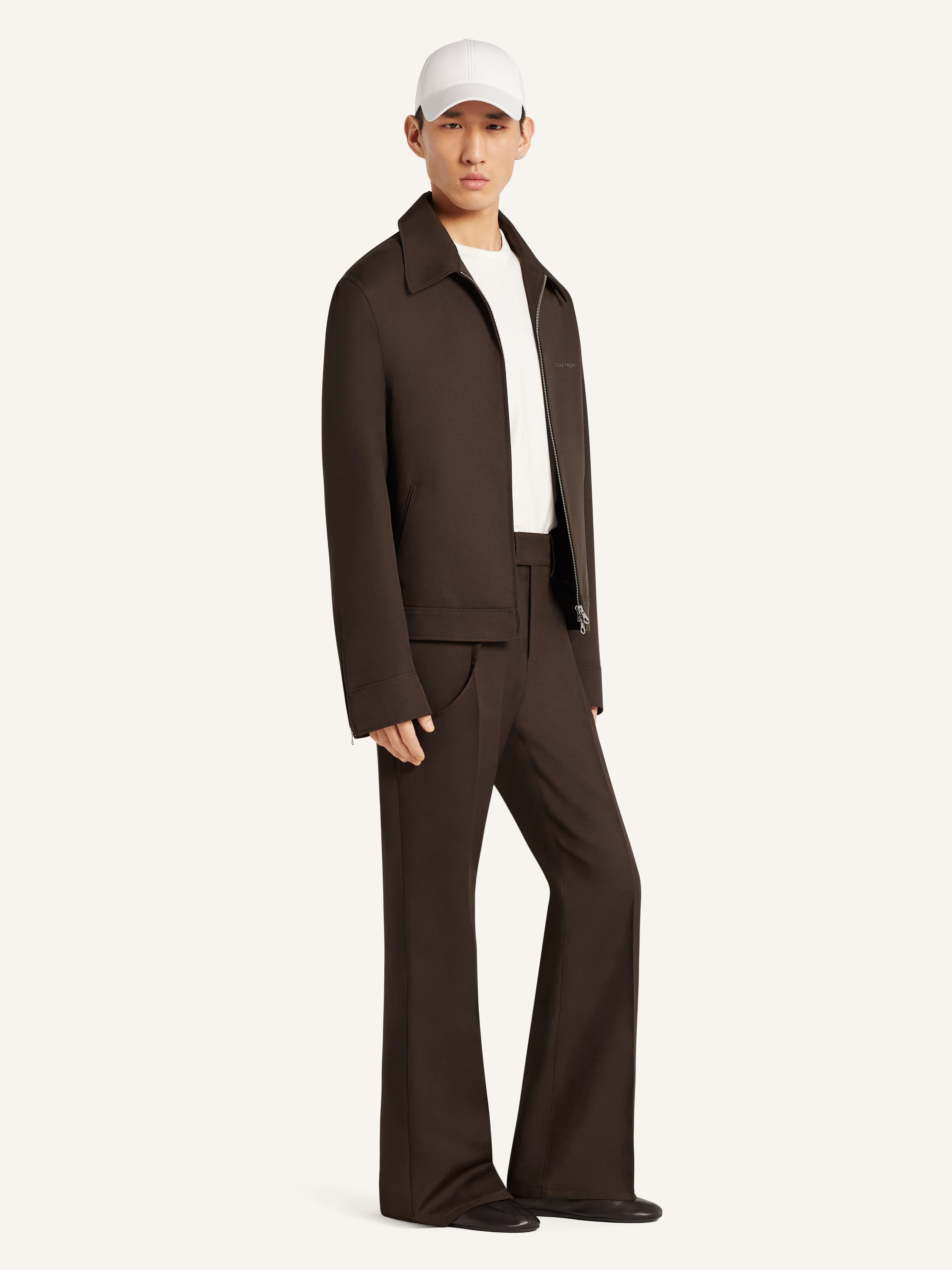 EMBROIDERED ZIPPED TWILL JACKET - 3