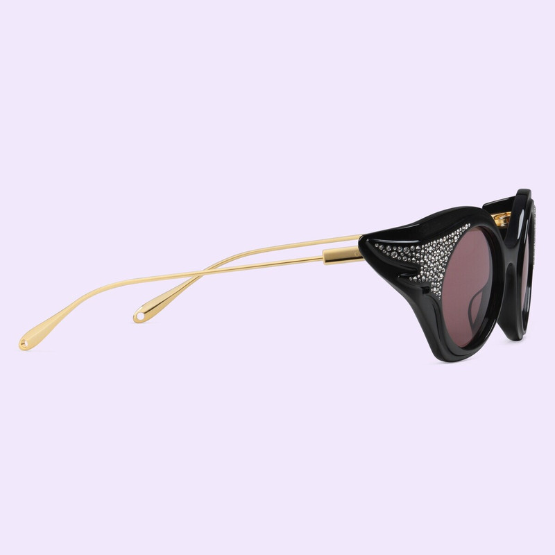 GUCCI Cat-eye sunglasses with crystals outlook