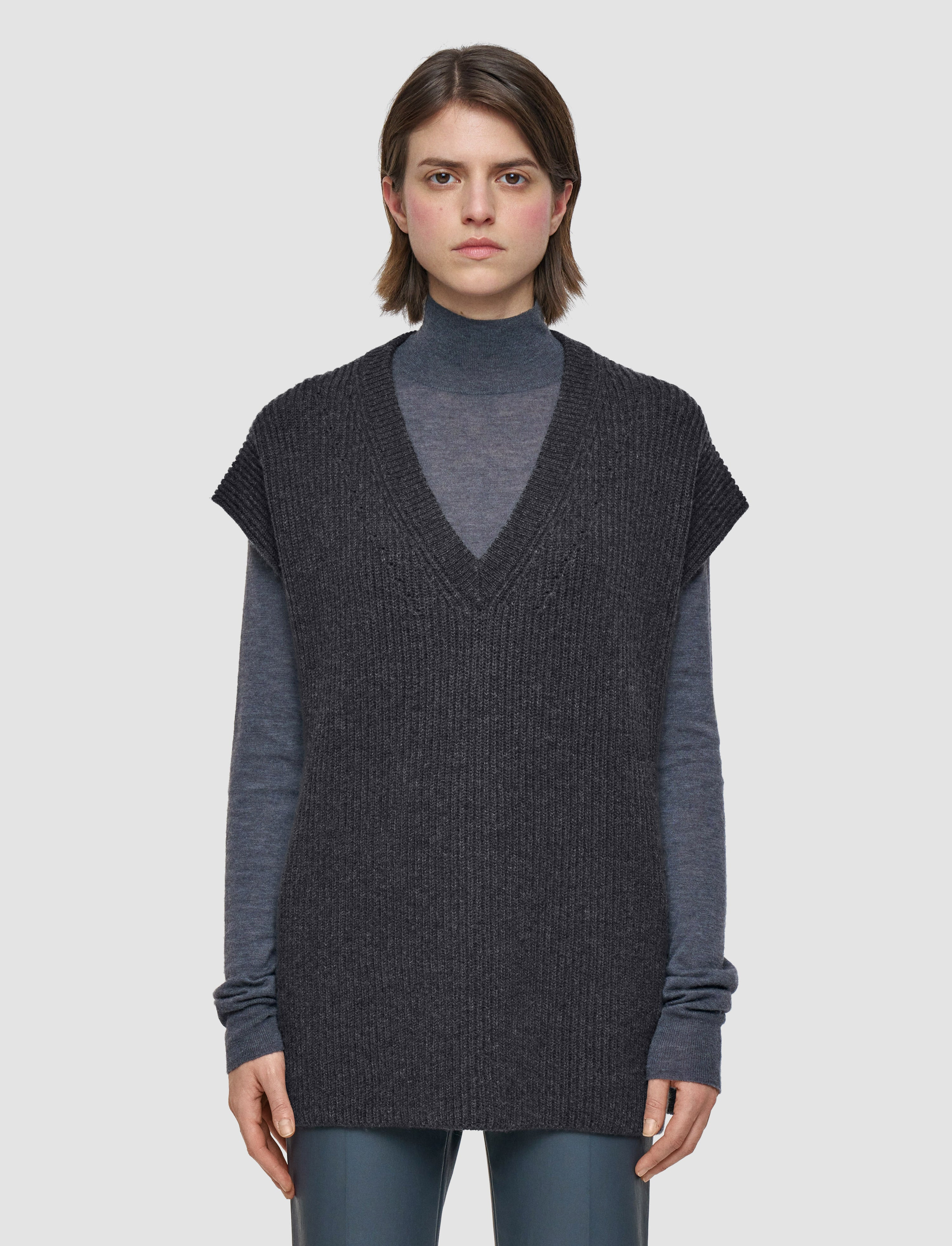 Light Cardigan Stitch Vest - 3