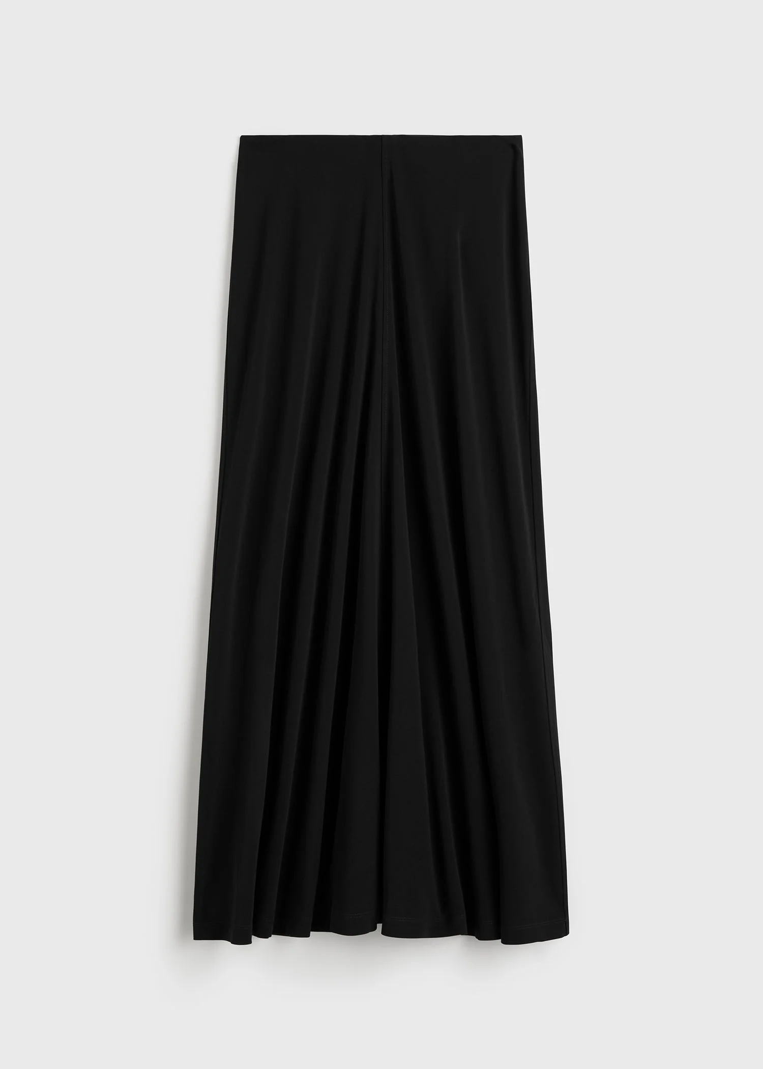 Flared jersey skirt black - 1