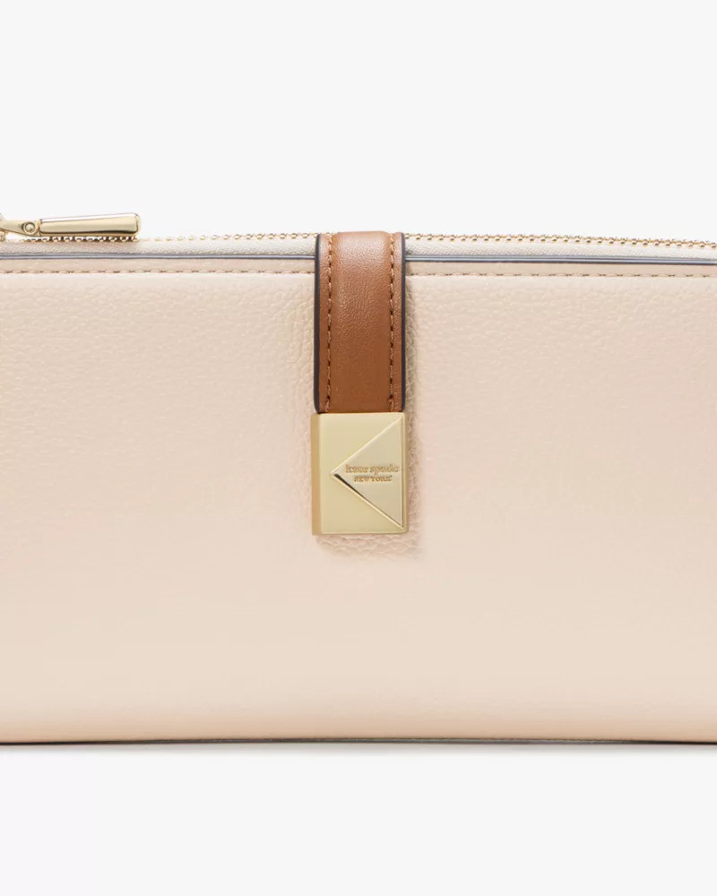 Deco Colorblocked Zip Slim Wallet 4