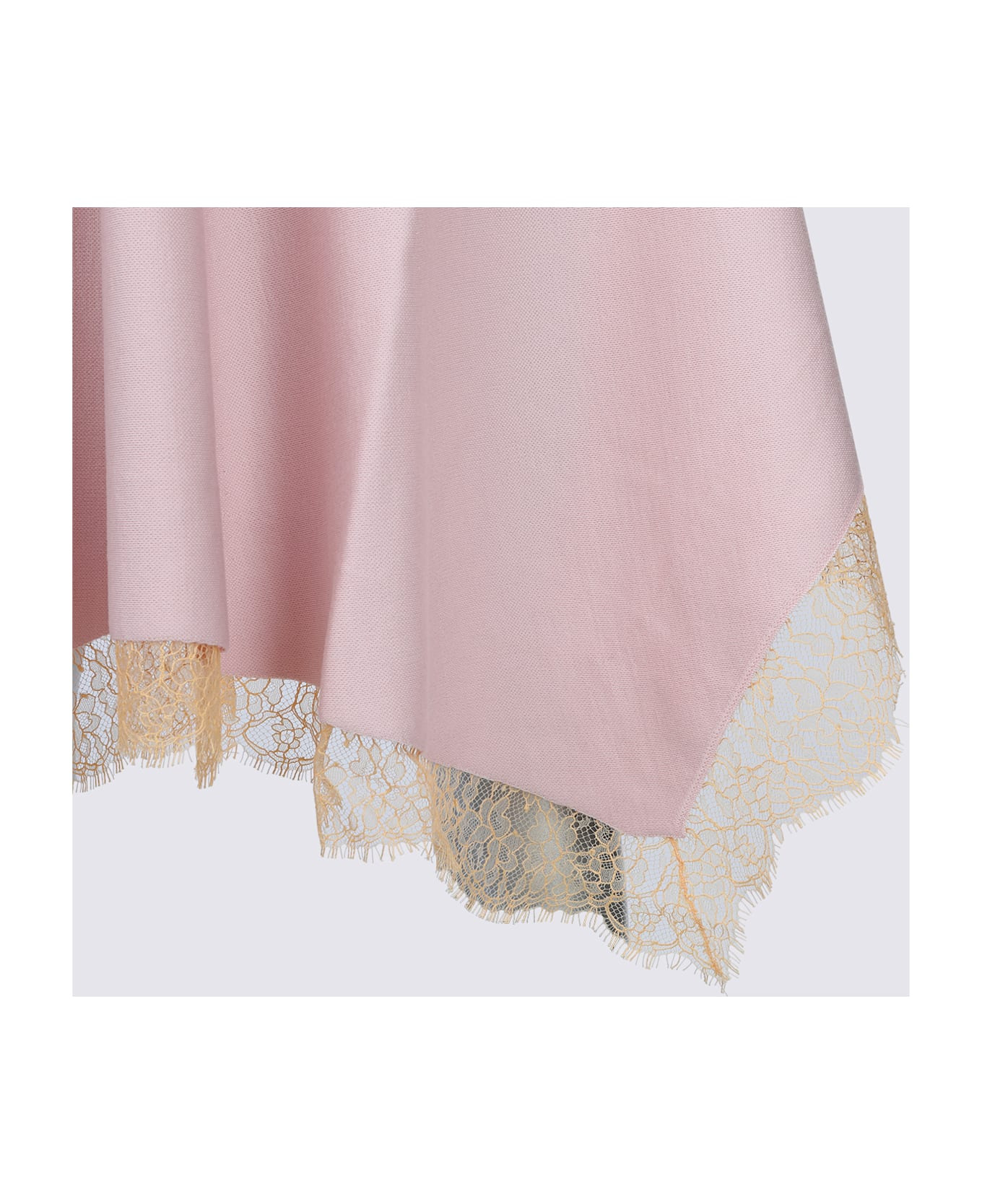 Pink Viscose Midi Dress - 4