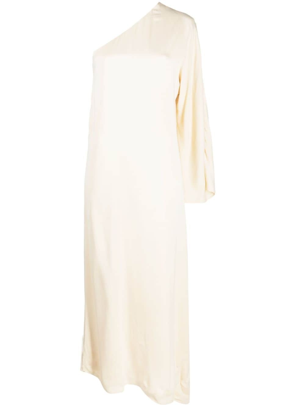 one-shoulder asymmetric long dress - 1