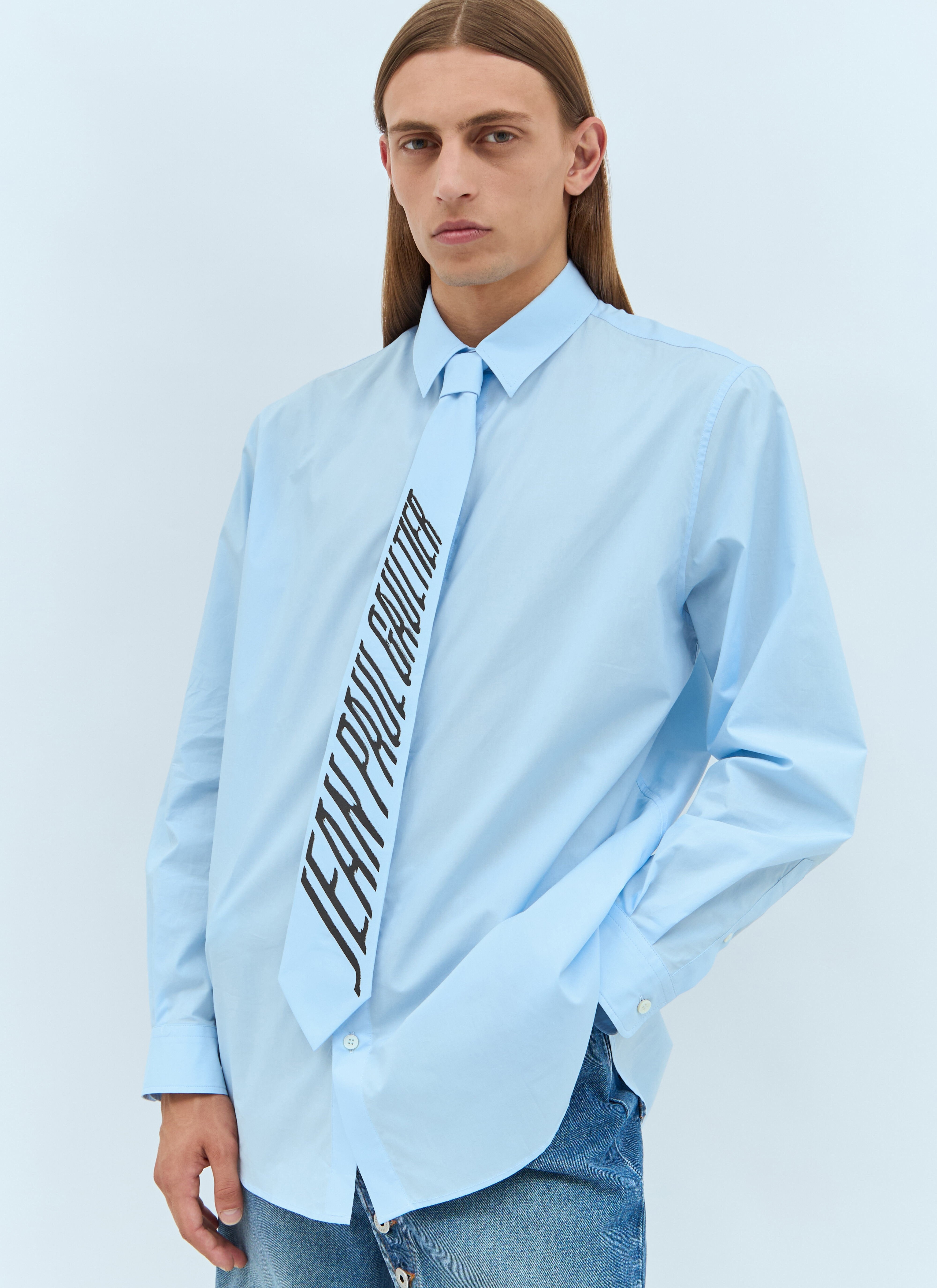 Jean Paul Gaultier Men Logo-Print Tie Shirt - 1