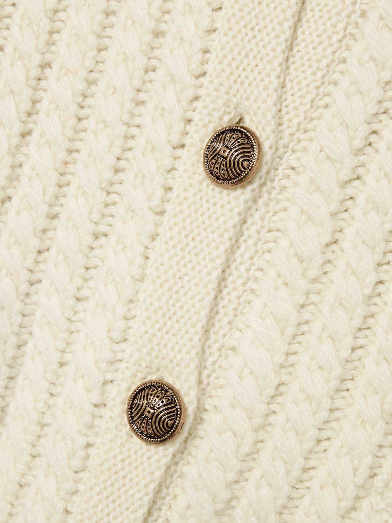 Balser cable-knit cashmere and mohair-blend cardigan Cream - 4