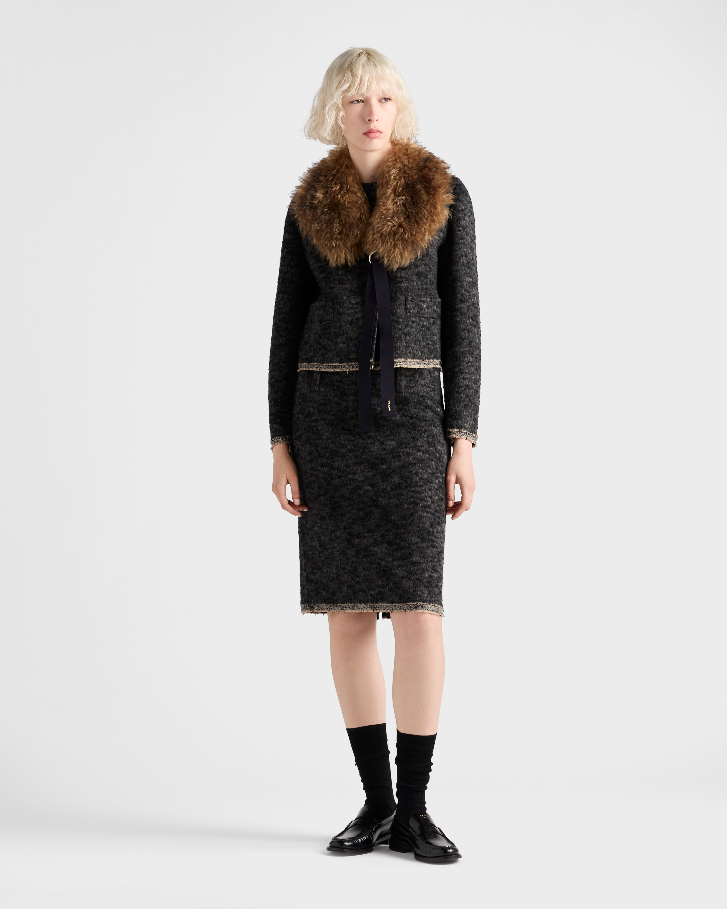 Double tweed midi-skirt - 2