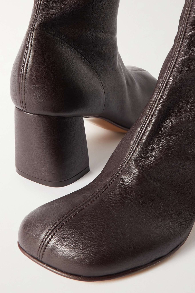 Stretch-leather ankle boots 4