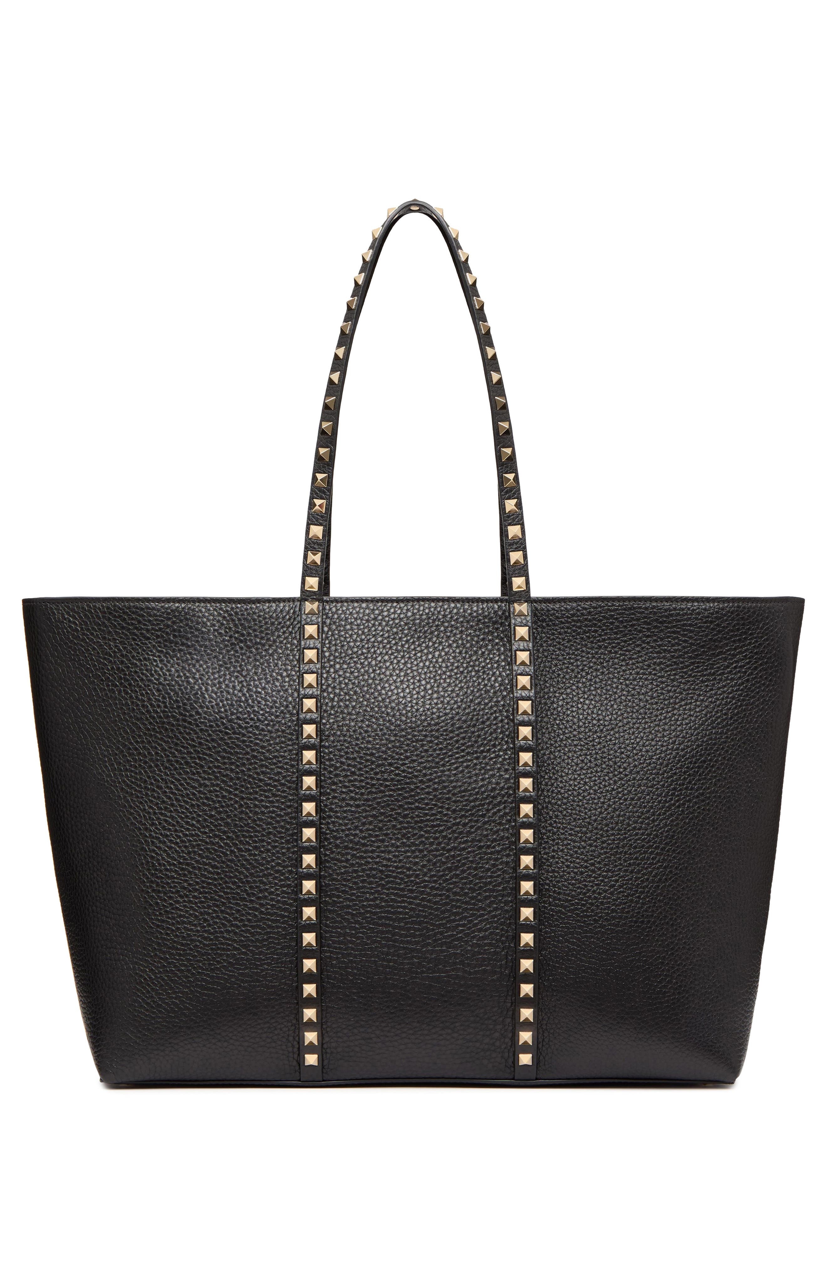 Valentino Garavani Medium Rockstud Leather Tote in Black at Nordstrom - 2