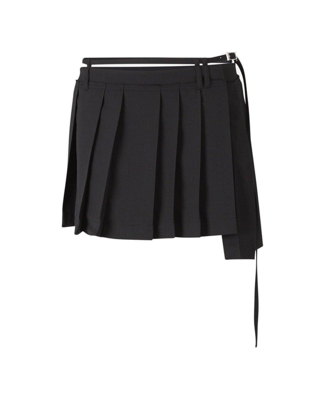 Low-rise Pleated Mini Skirt - 1