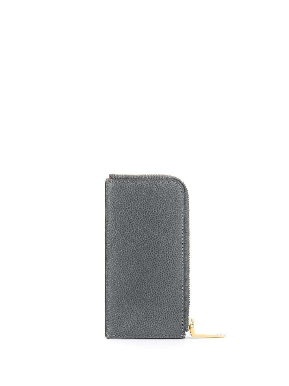 paneled zip-around wallet - 2