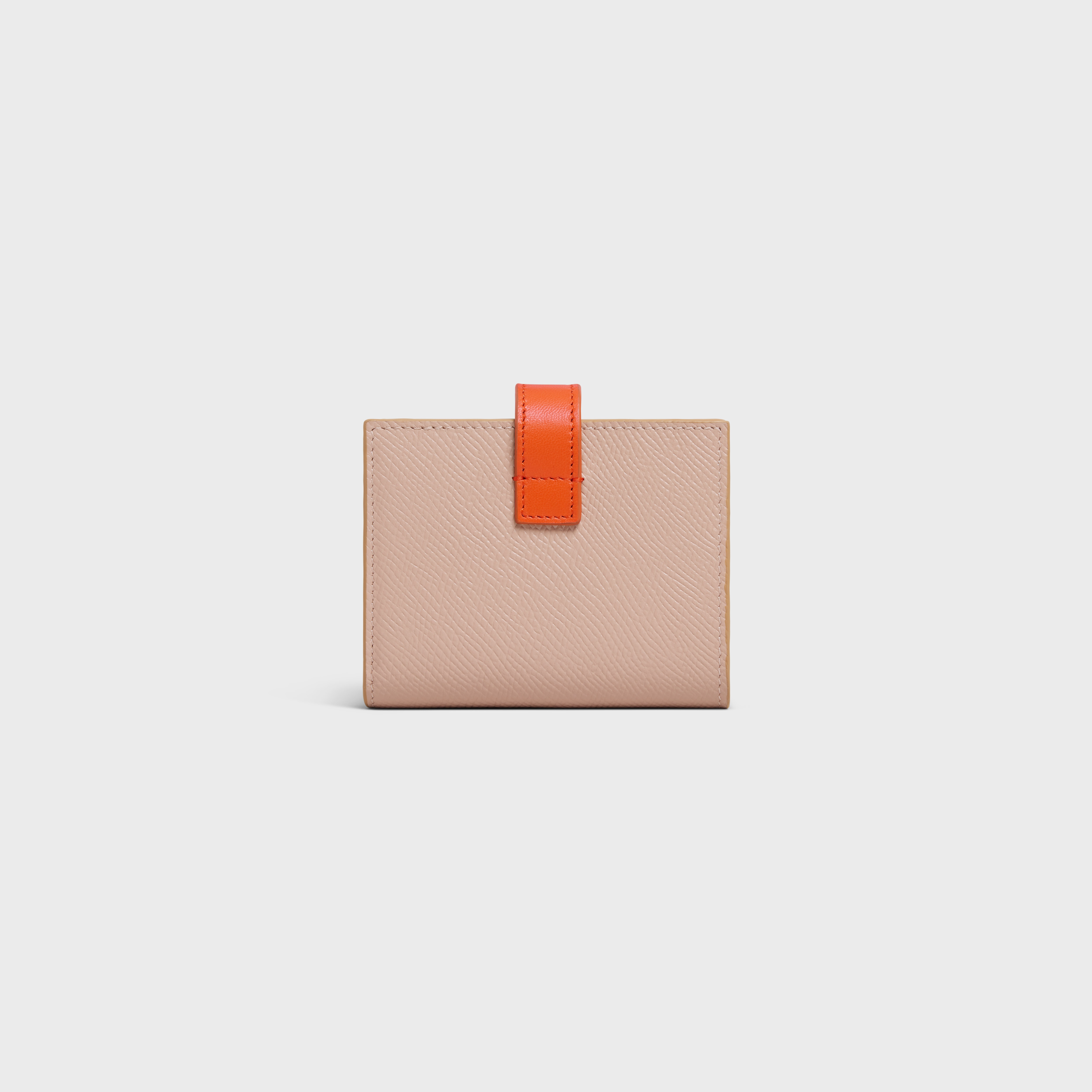 Small Strap Wallet in Bicolour Grained Calfskin - 3