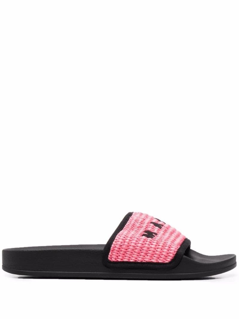 embroidered-logo slides - 1
