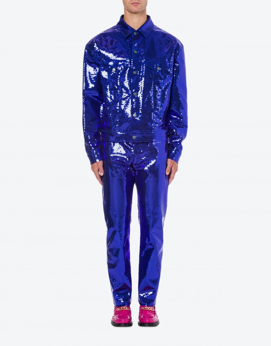 SEQUINS GABARDINE JACKET - 2