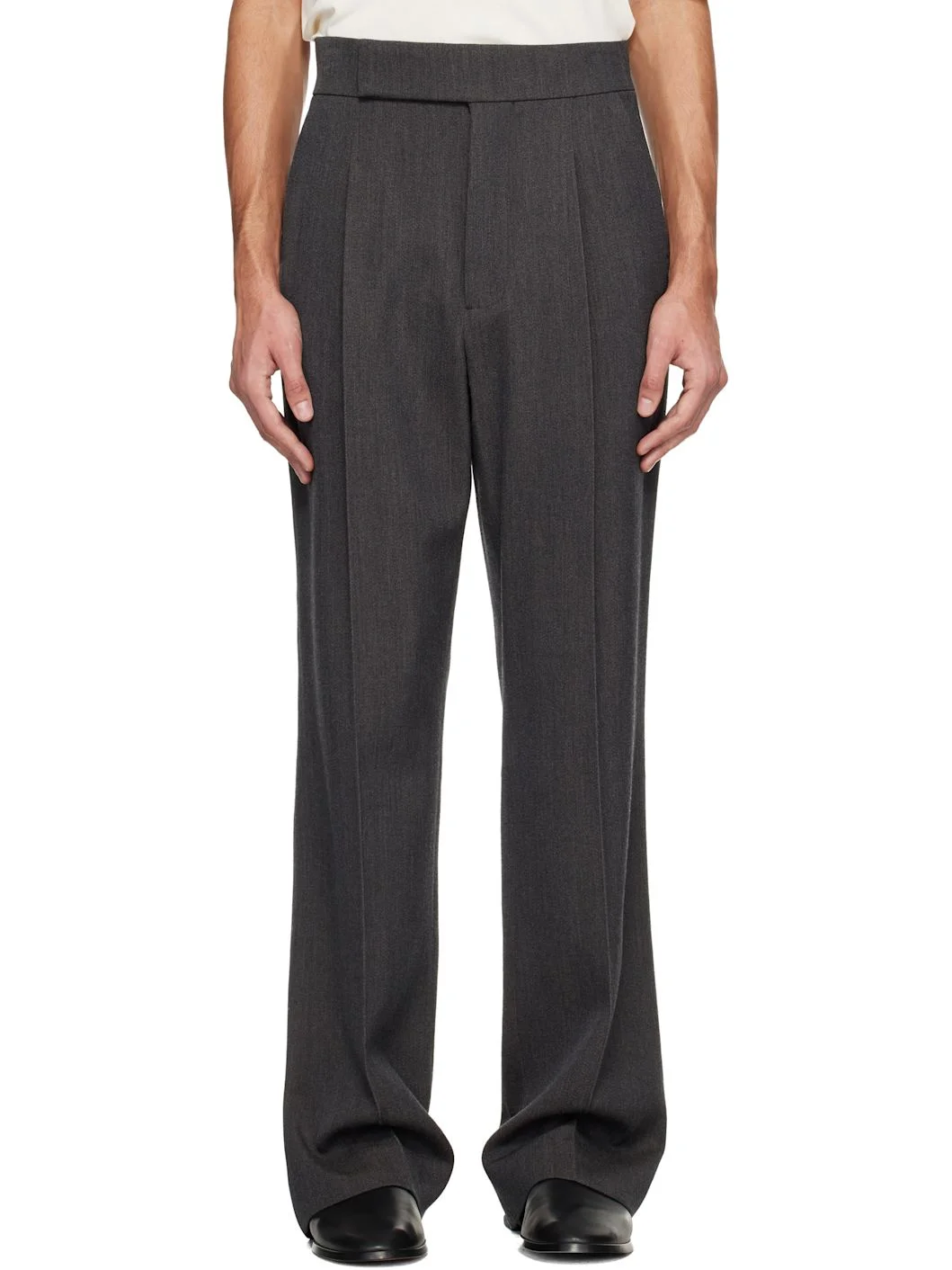 Gray 70's Trousers - 1