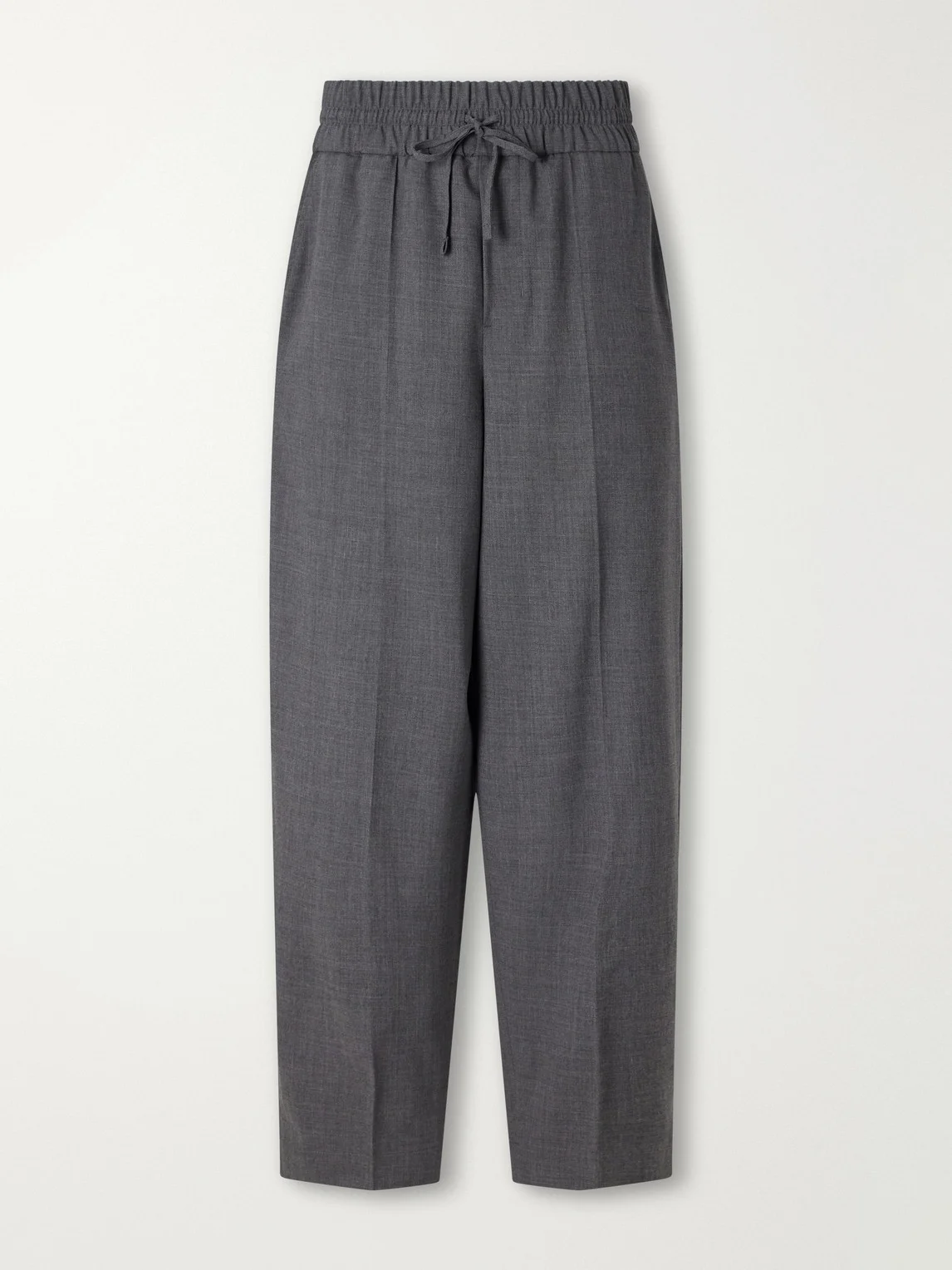 Wide-Leg Virgin Wool Trousers - 1