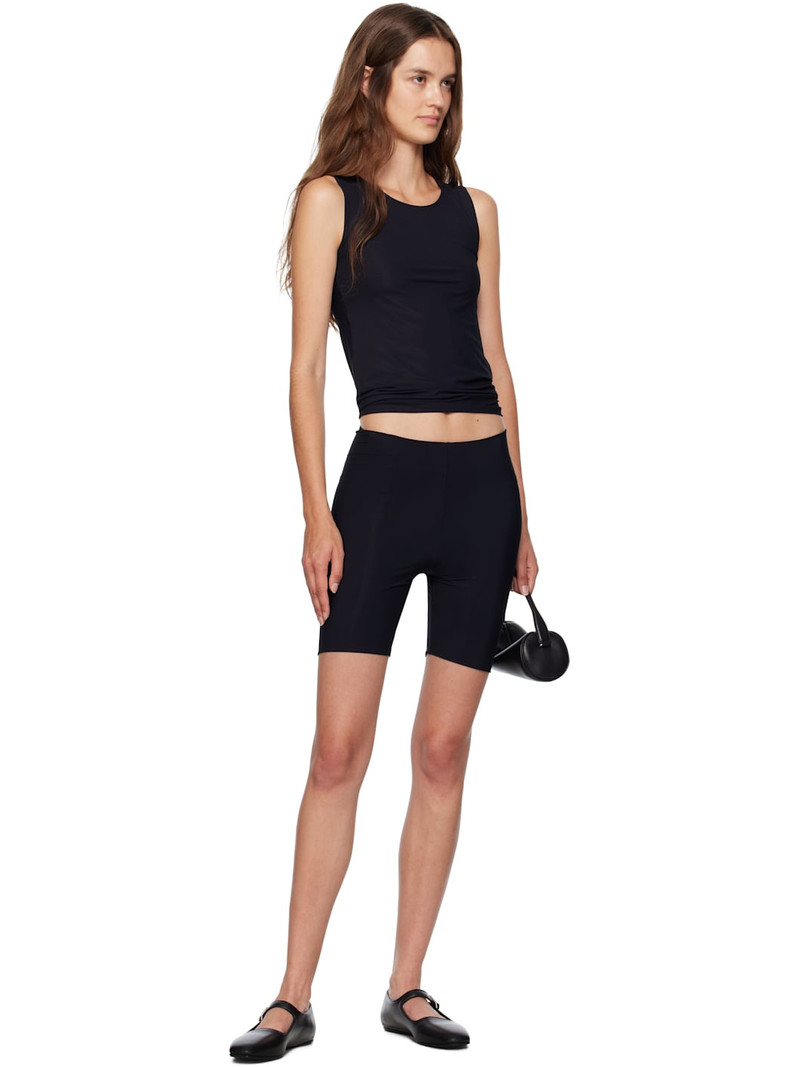 Jil Sander Black Round Neck Sleeveless Tank Top outlook