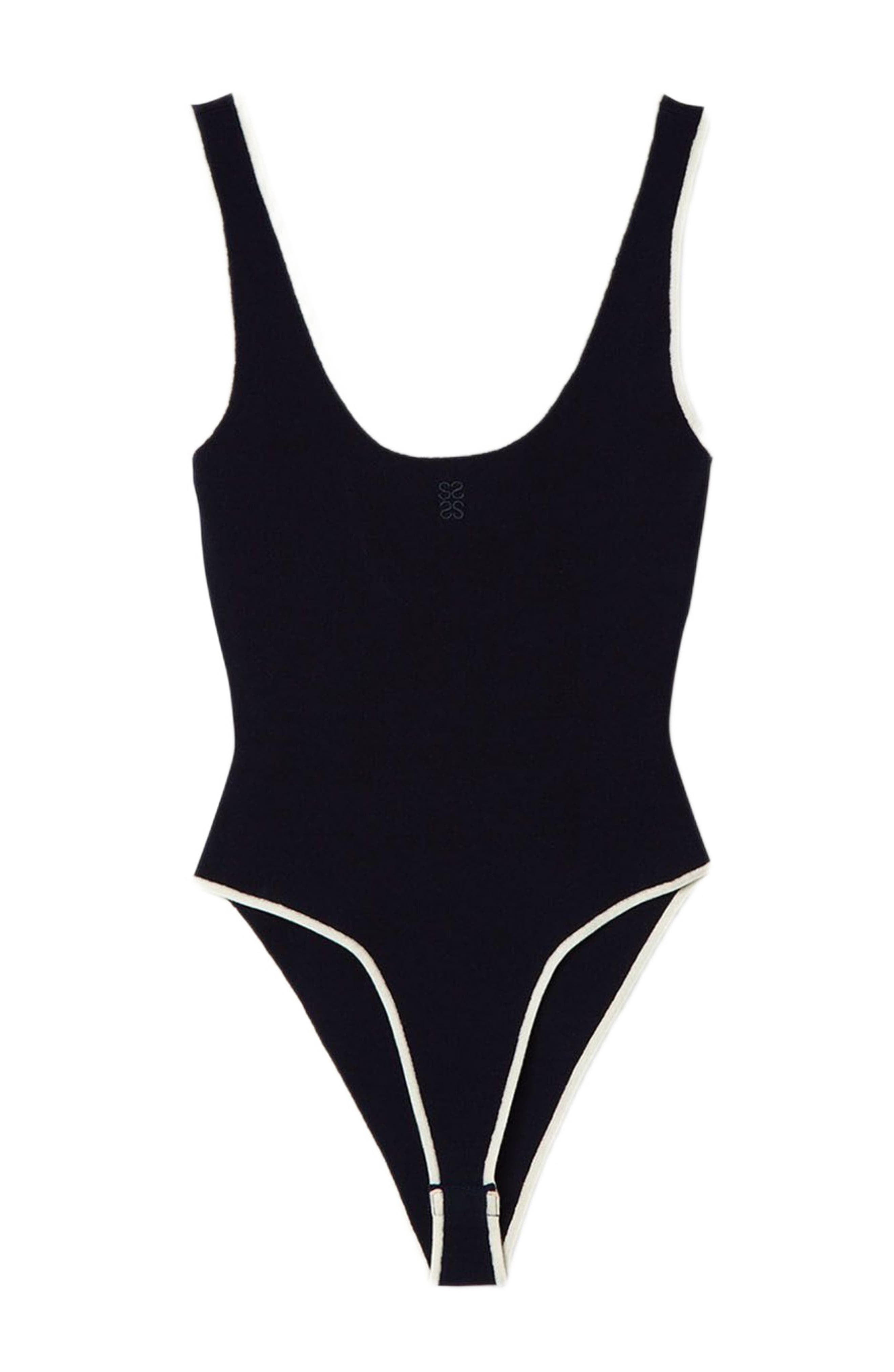 SANDRO Knit bodysuit in Navy Blue at Nordstrom - 6