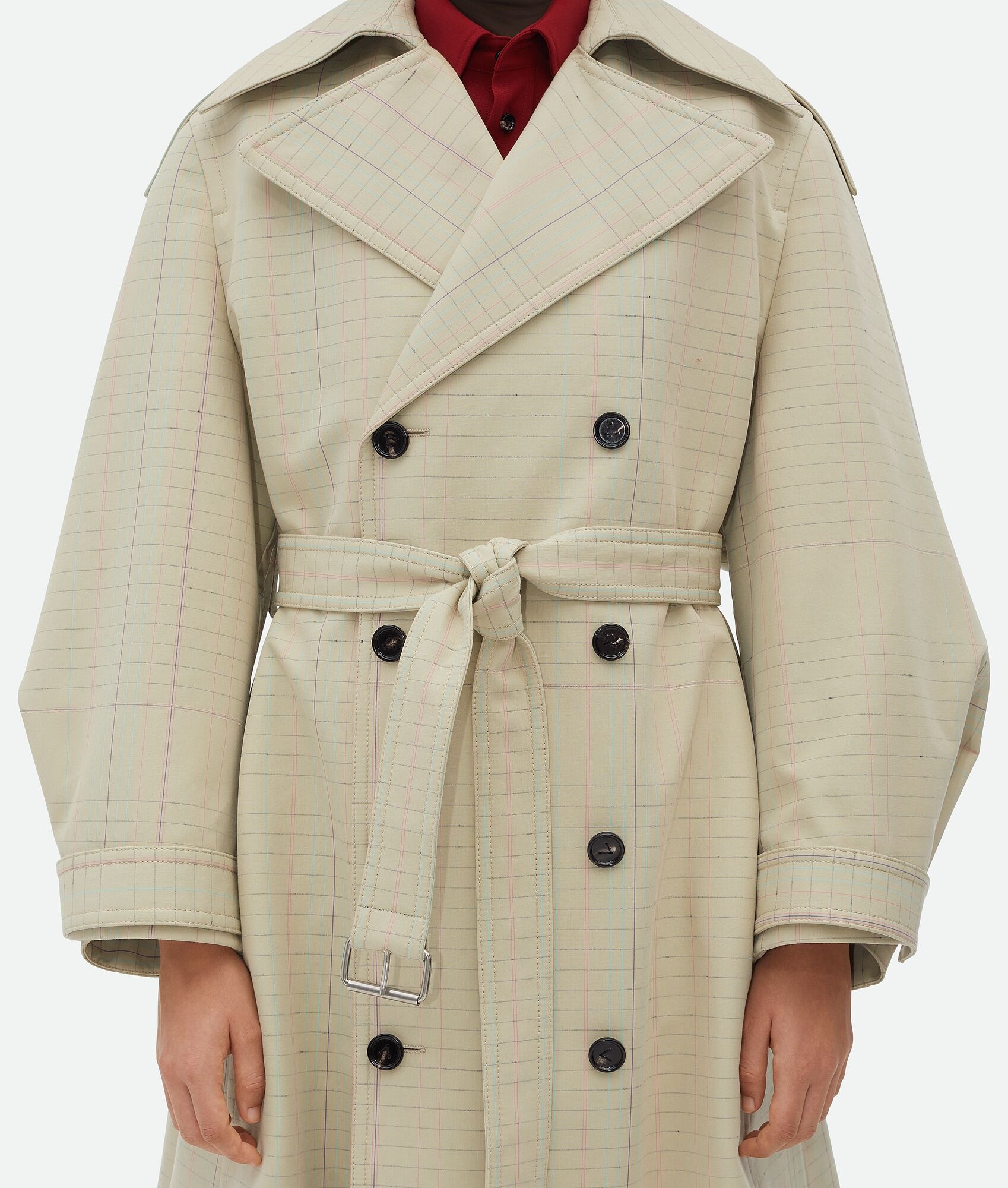 Notebook Wool Cotton Trench Coat - 4