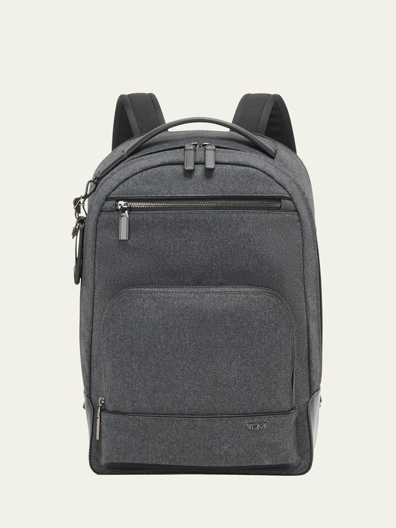 Warren Heathered Zip Backpack 1