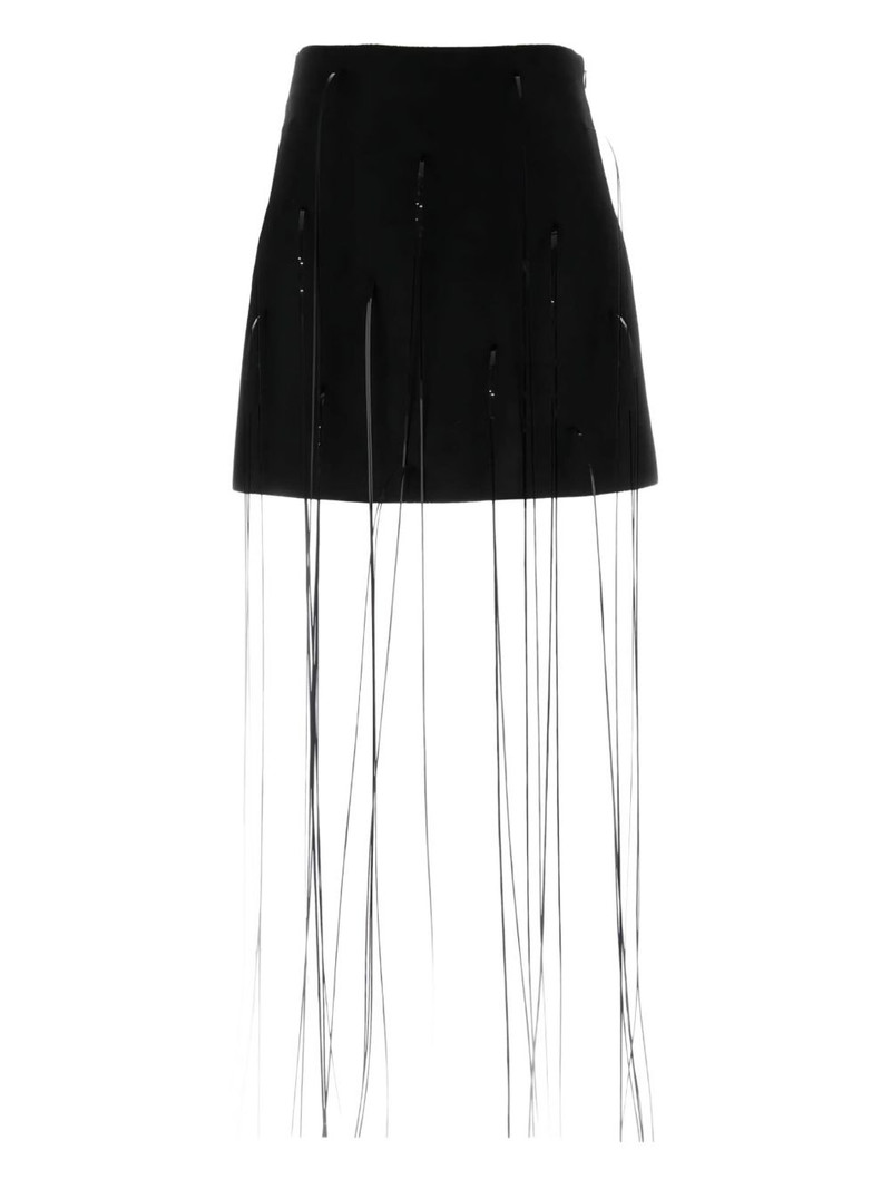 high-waisted A-line mini skirt 1