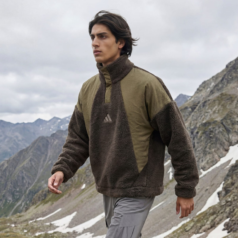 Terrex Xploric CLIMAWARM High Pile Snap Pullover 4