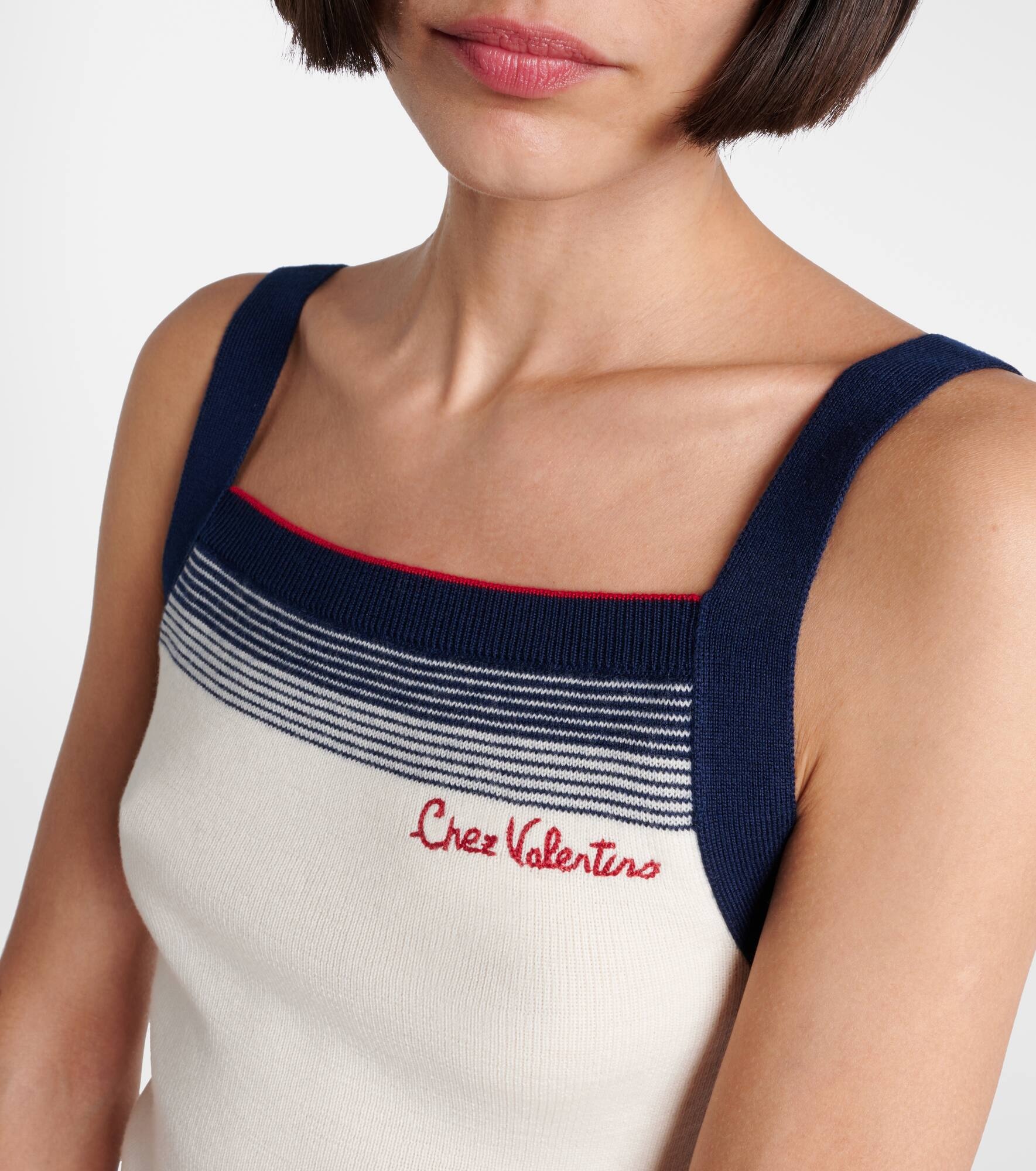 Chez Valentino virgin wool tank top - 4