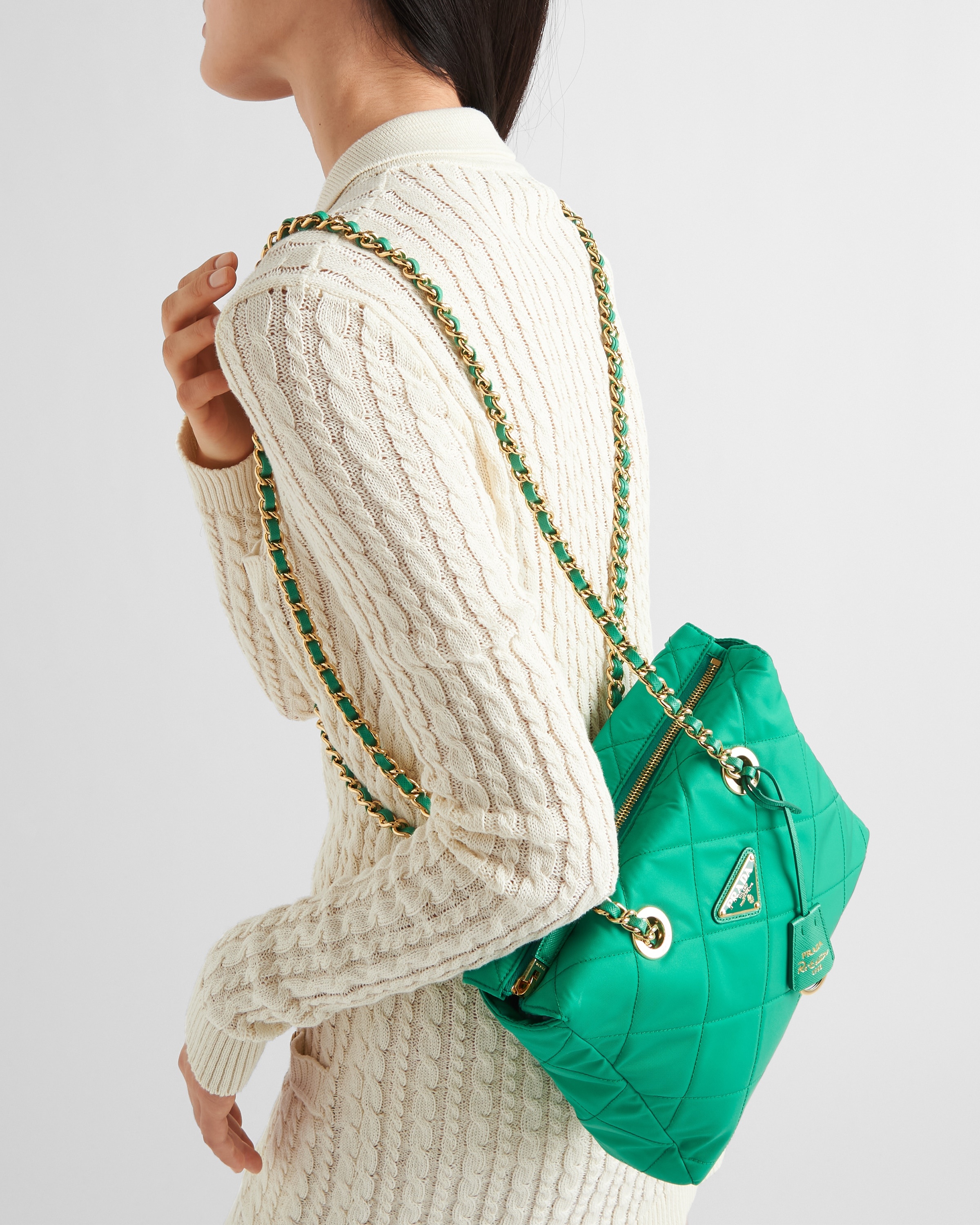 PRADA☆Re-Edition 1995 チェーンRe-Nylon スモールトートバッグ PRADA United States Official Website and Online Store | PRADA