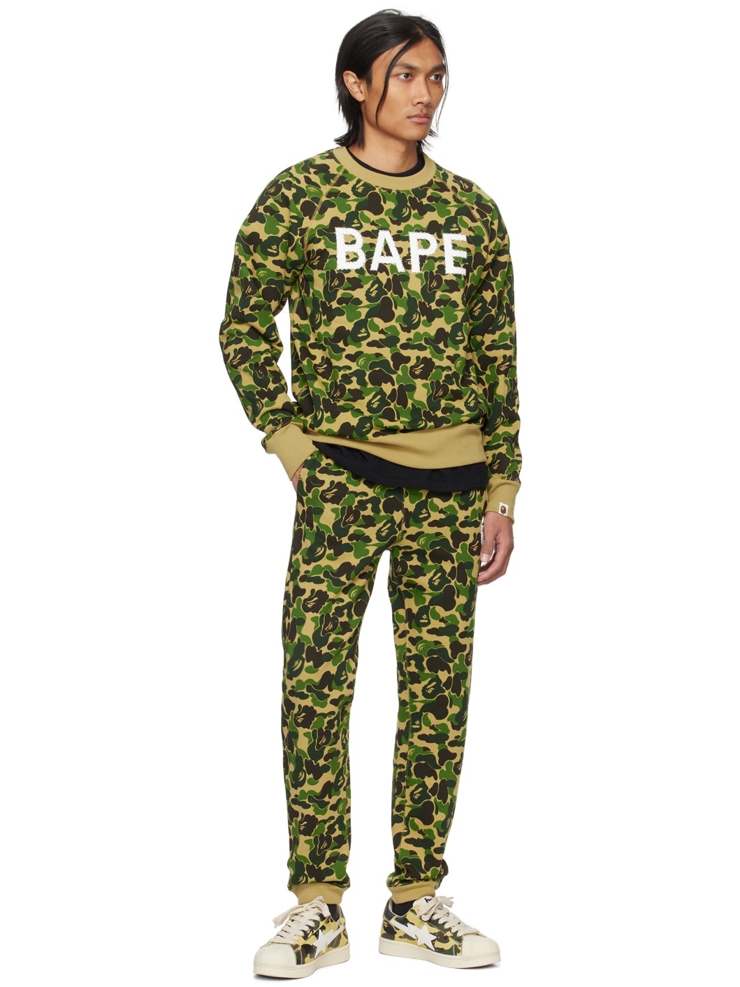 A BATHING APE® ABC CAMO CRYSTAL STONE SWEATPANT | REVERSIBLE