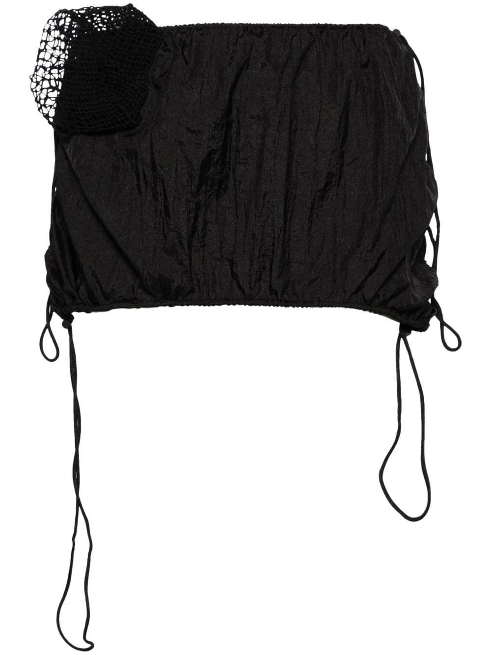 Chute drawstring miniskirt - 1