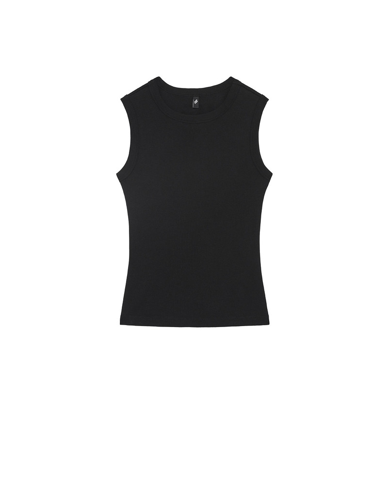 The Muse Tank: Cotton Jersey Black 1