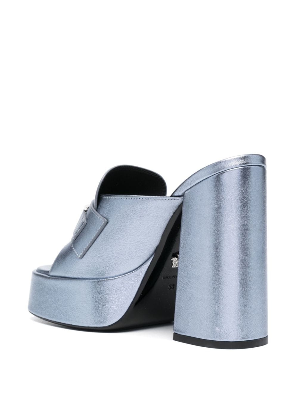 Medusa 95mm metallic-effect mules - 3