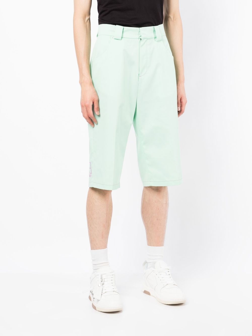 pressed-crease four-pocket Bermuda shorts - 3