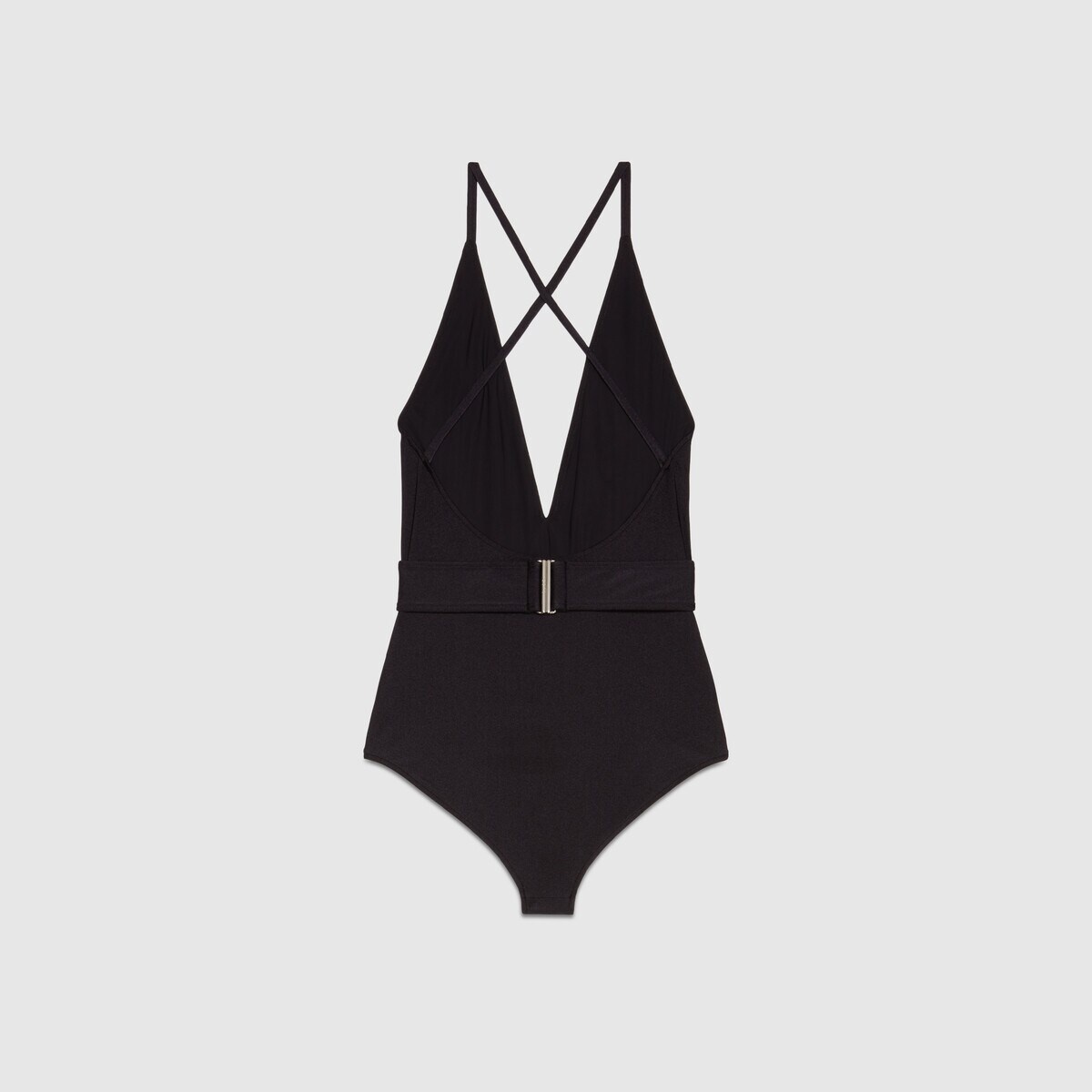 Sparkling jersey swimsuit with Double G - 3