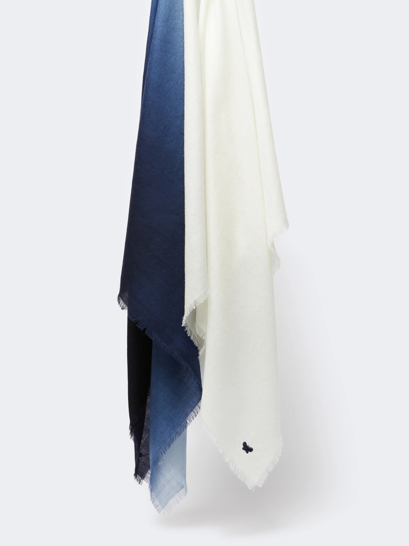 CARDATO Gradient wool shawl - MIDNIGHTBLUE 1