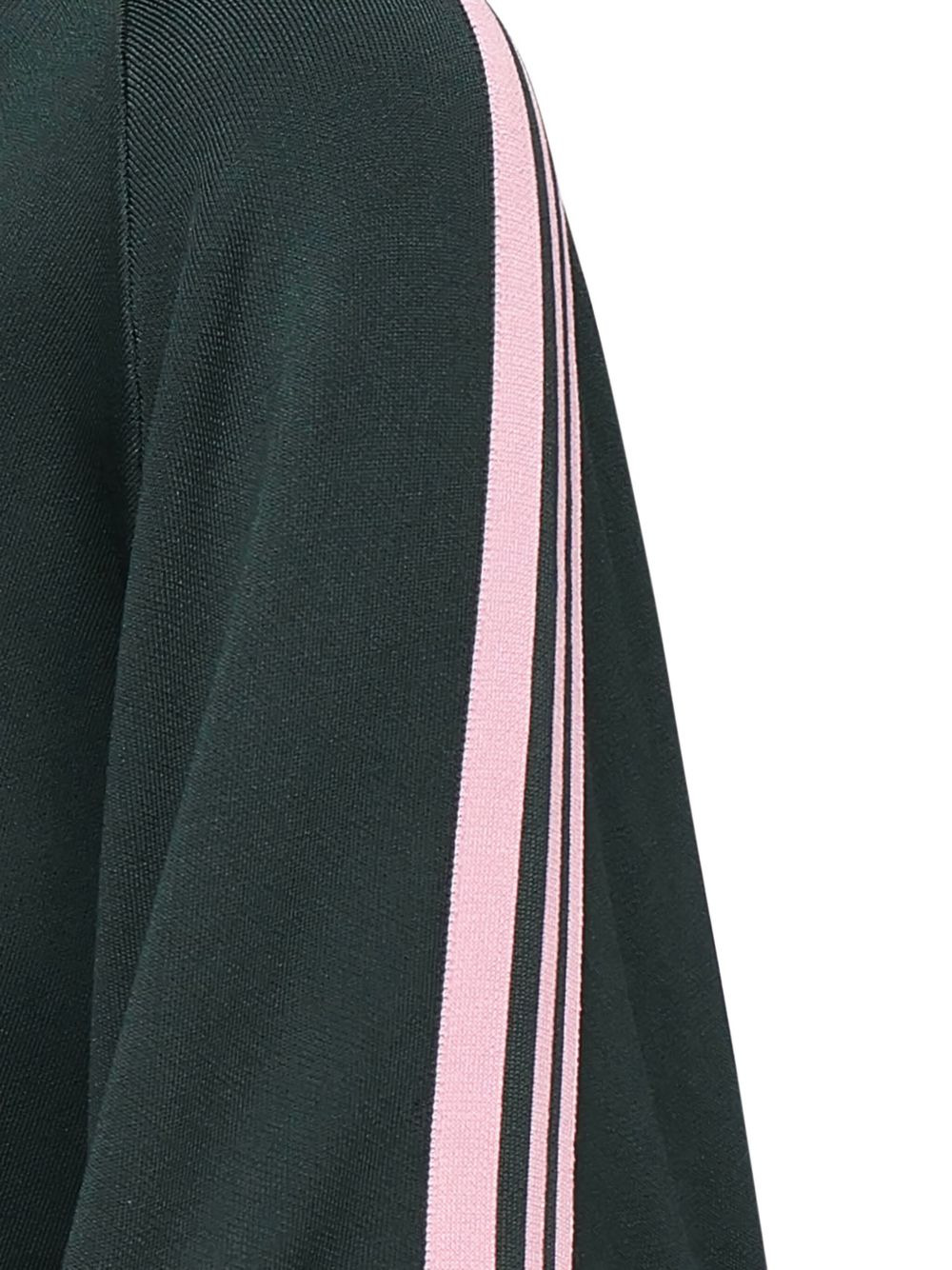 stripe-detail zip-up sweatshirt - 3