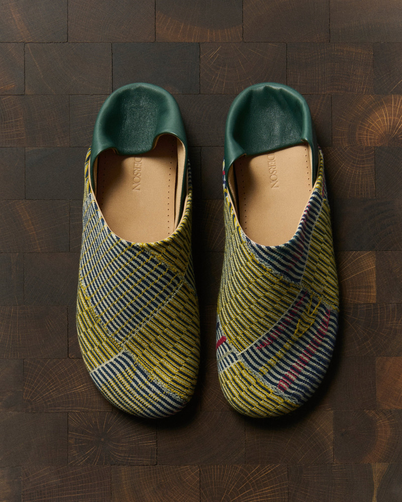 JW Anderson MENS SLIPPER MULES IN YELLOW & MULTI outlook