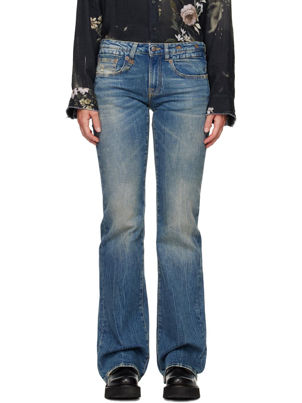 Blue Kick Fit Jeans - 1