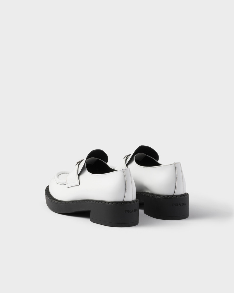 Chocolate brushed leather loafers 5