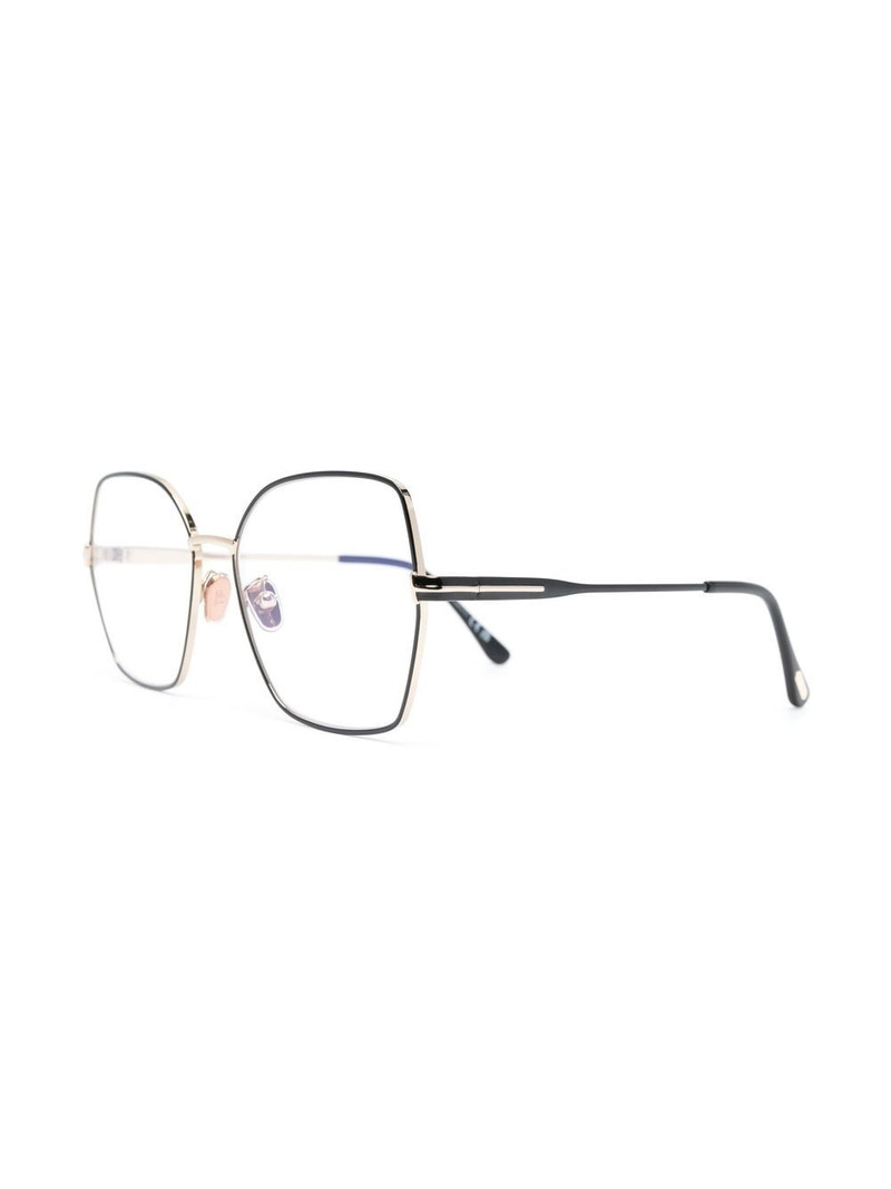 TOM FORD metal-butterfly-frame glasses outlook