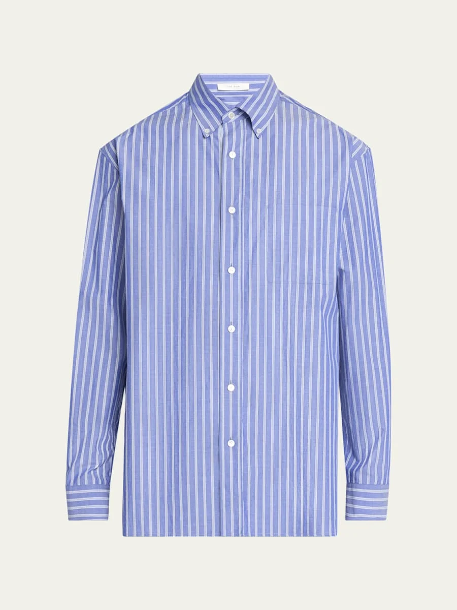 Men's Bresson Striped Poplin Sport Shirt - 1